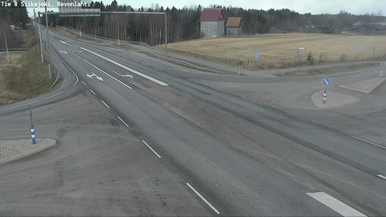 Weather Camera Image Väg 8 Siikajoki, Revolax, Siikajoki, Pohjois-Pohjanmaa