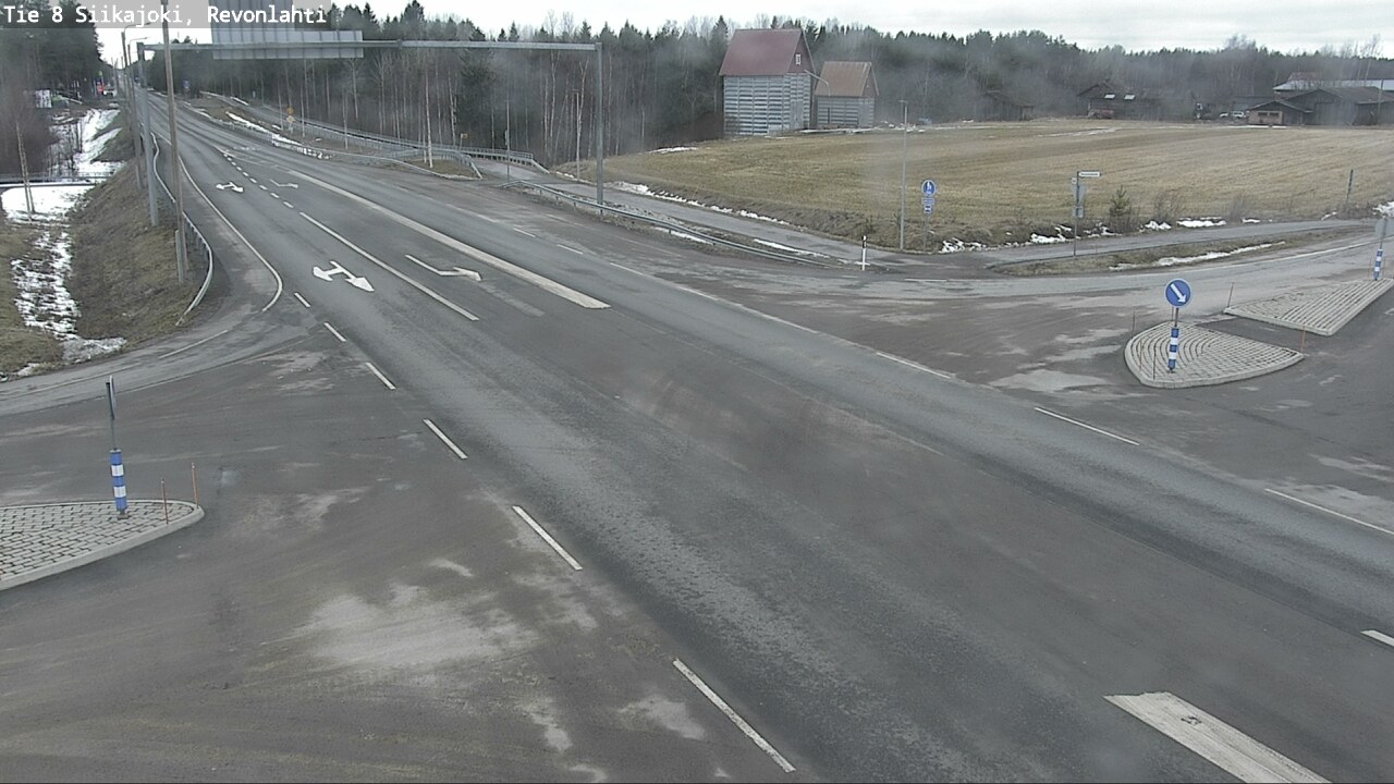Weather Camera Image Väg 8 Siikajoki, Revolax, Siikajoki, Pohjois-Pohjanmaa