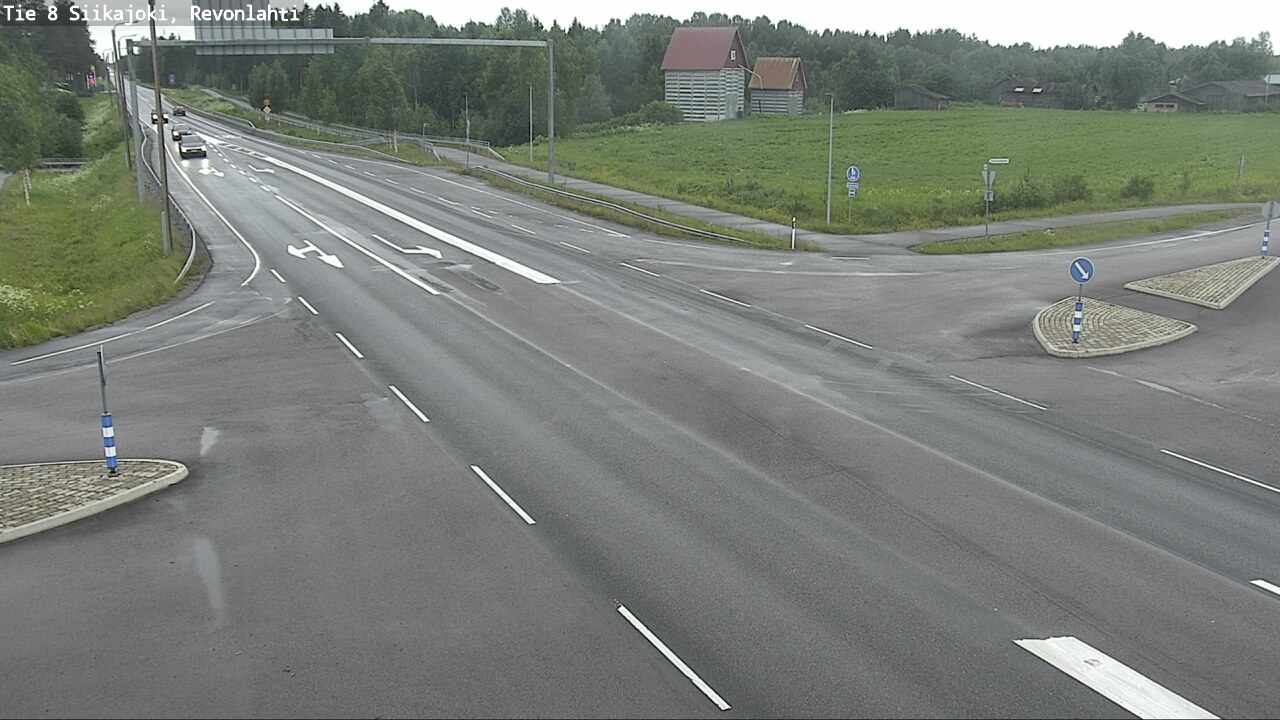 Weather Camera Image Road 8 Siikajoki, Revonlahti, Siikajoki, Pohjois-Pohjanmaa