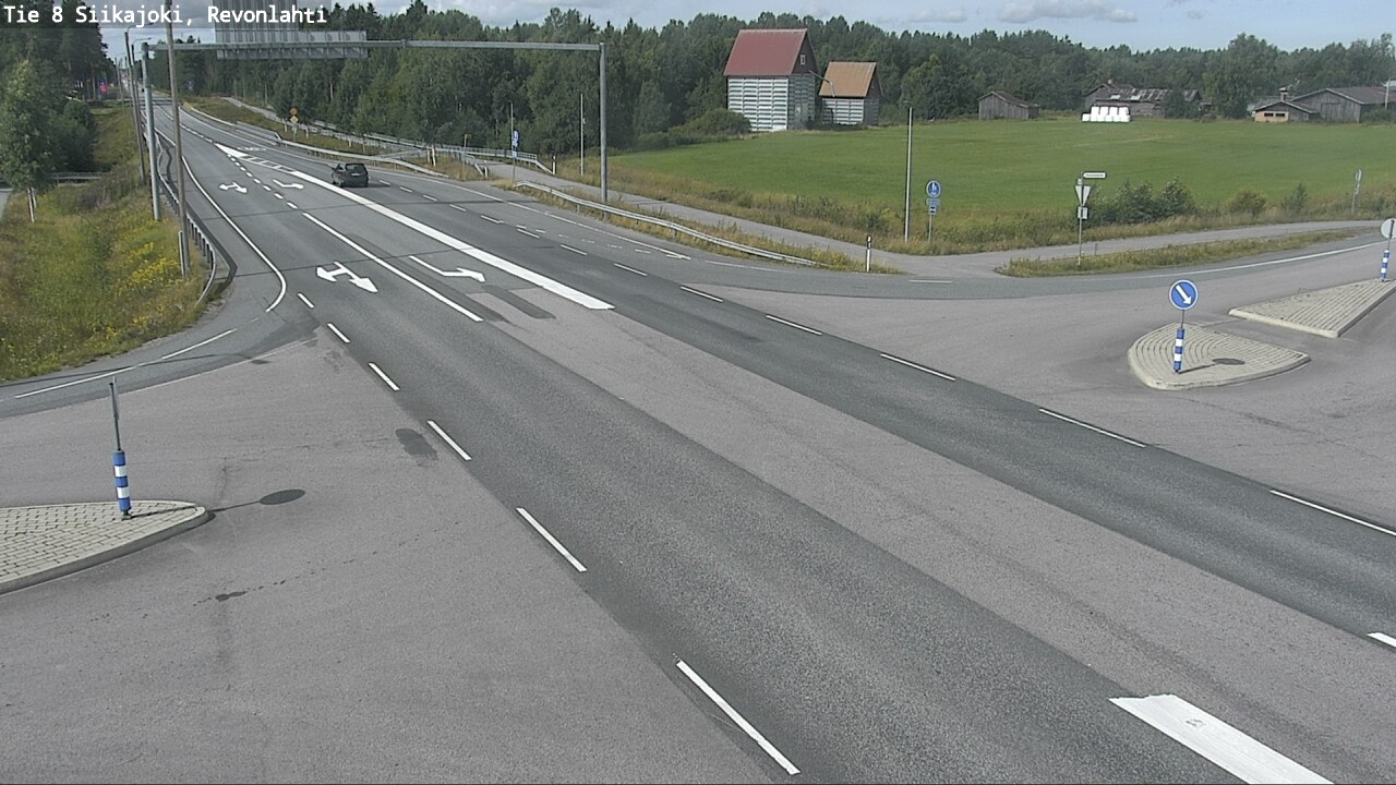 Weather Camera Image Road 8 Siikajoki, Revonlahti, Siikajoki, Pohjois-Pohjanmaa