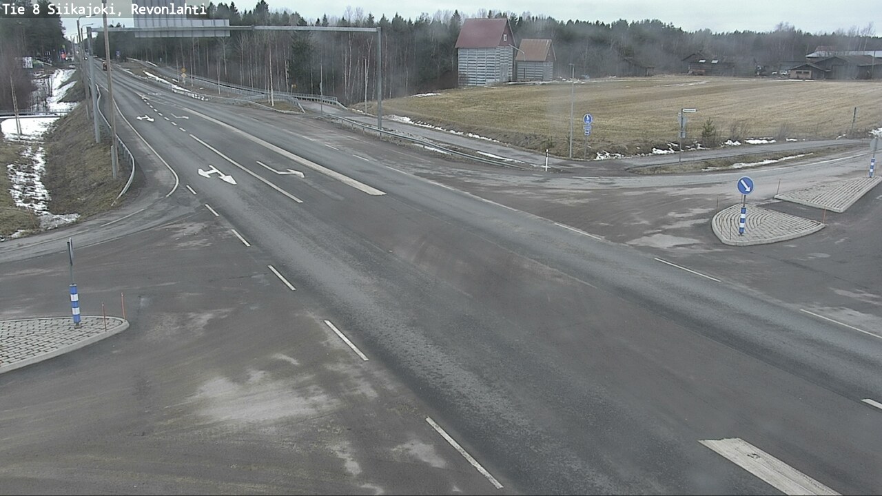 Weather Camera Image Väg 8 Siikajoki, Revolax, Siikajoki, Pohjois-Pohjanmaa