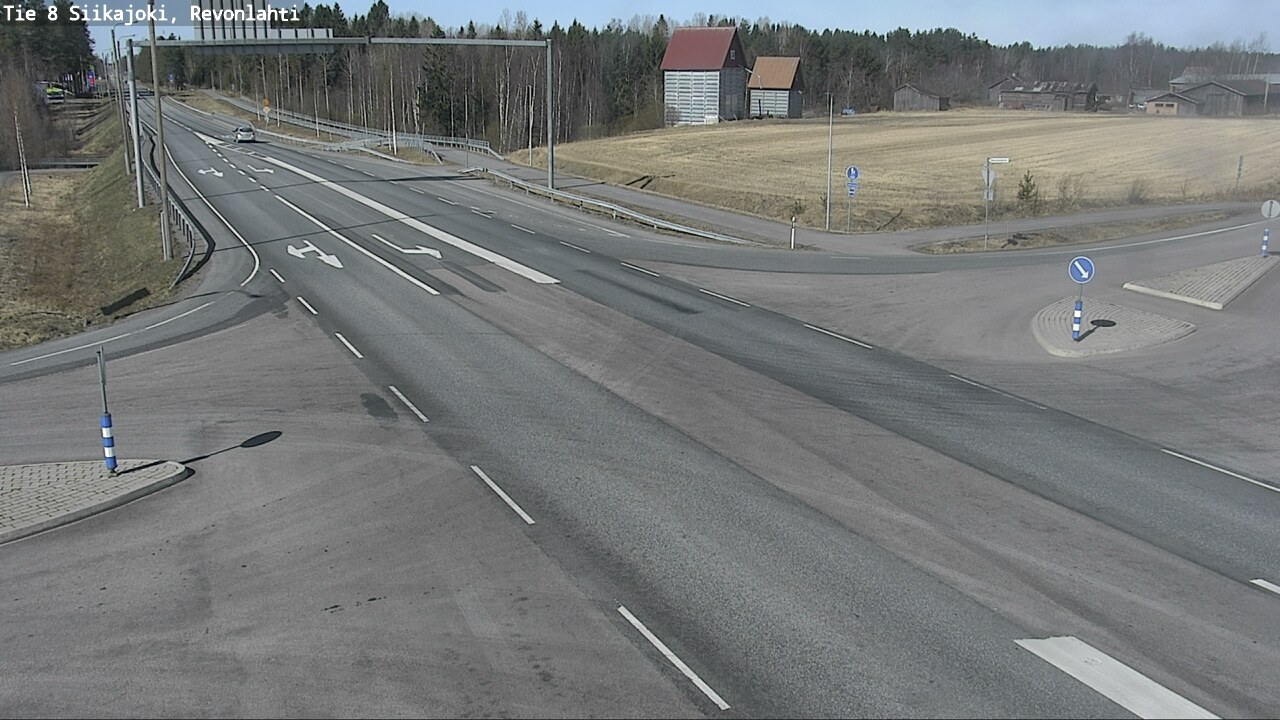 Weather Camera Image Väg 8 Siikajoki, Revolax, Siikajoki, Pohjois-Pohjanmaa