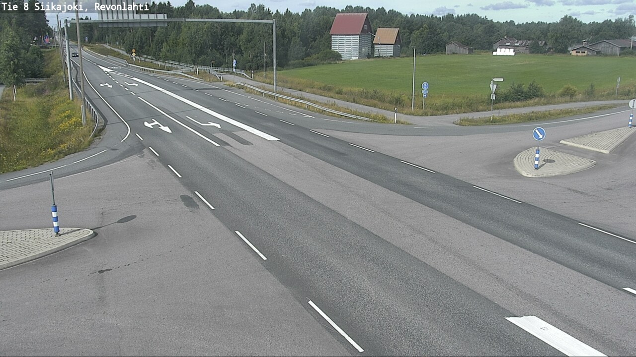 Weather Camera Image Road 8 Siikajoki, Revonlahti, Siikajoki, Pohjois-Pohjanmaa