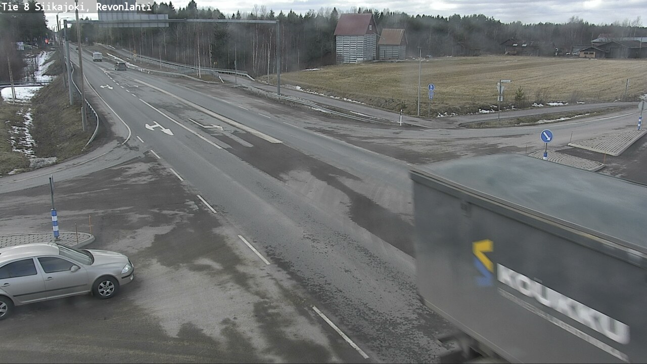 Weather Camera Image Road 8 Siikajoki, Revonlahti, Siikajoki, Pohjois-Pohjanmaa