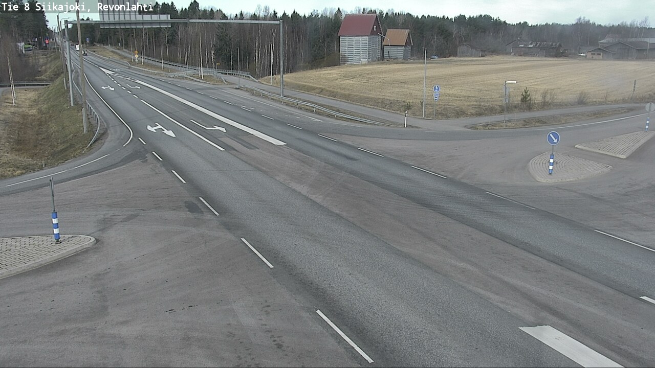 Weather Camera Image Väg 8 Siikajoki, Revolax, Siikajoki, Pohjois-Pohjanmaa