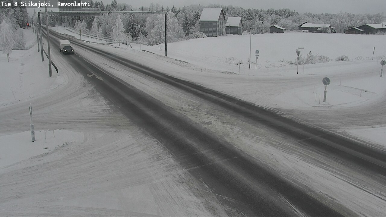 Weather Camera Image Road 8 Siikajoki, Revonlahti, Siikajoki, Pohjois-Pohjanmaa