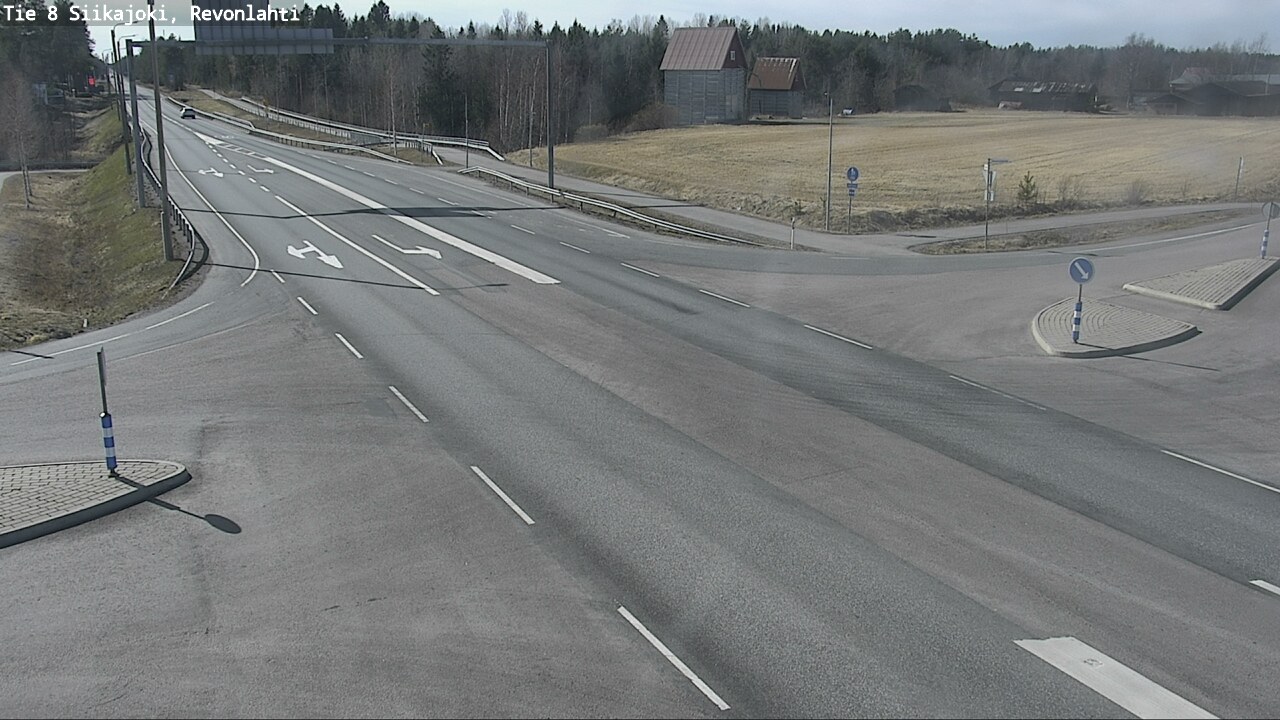 Weather Camera Image Väg 8 Siikajoki, Revolax, Siikajoki, Pohjois-Pohjanmaa