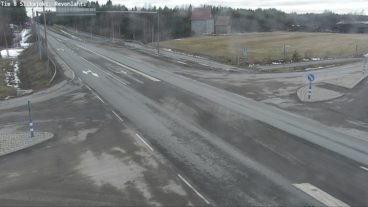 Weather Camera Image Road 8 Siikajoki, Revonlahti, Siikajoki, Pohjois-Pohjanmaa