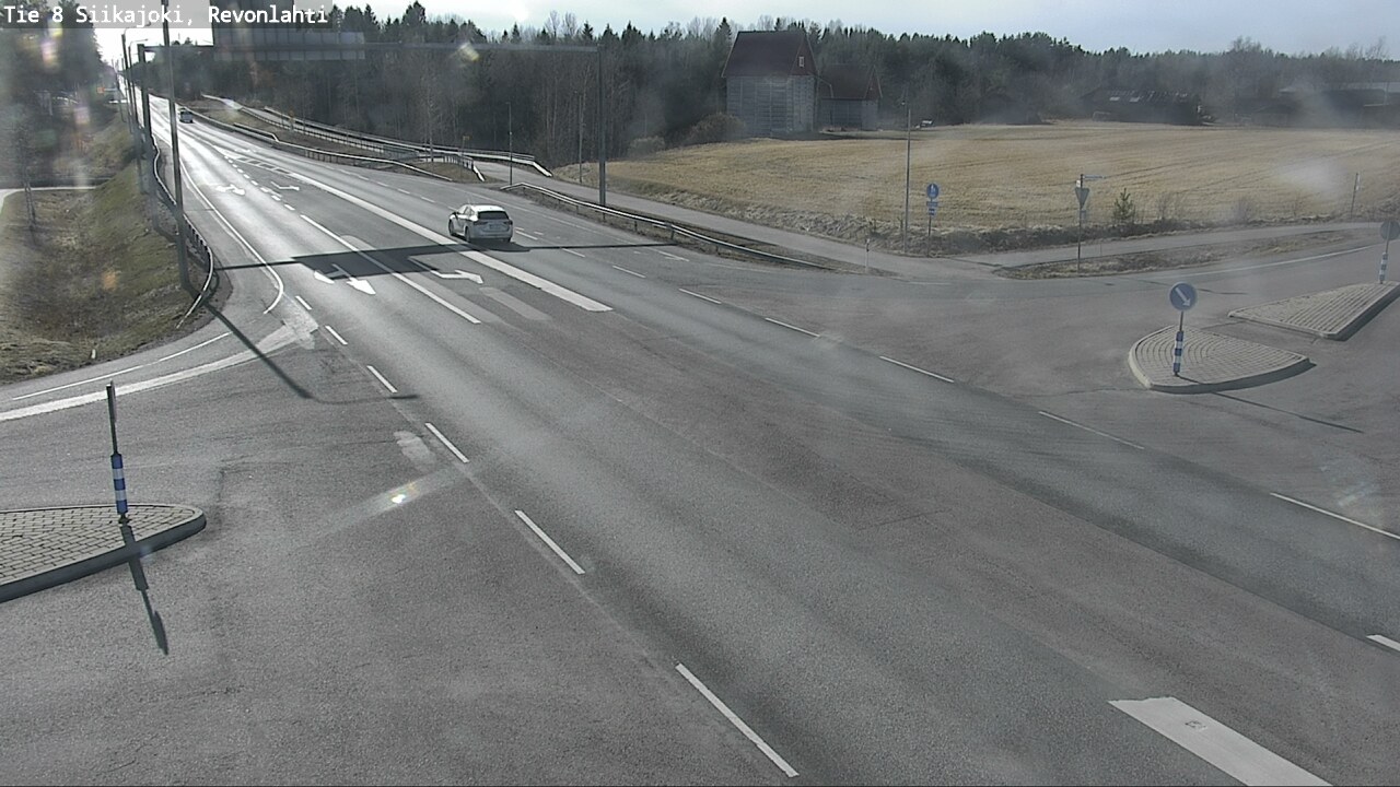 Weather Camera Image Väg 8 Siikajoki, Revolax, Siikajoki, Pohjois-Pohjanmaa