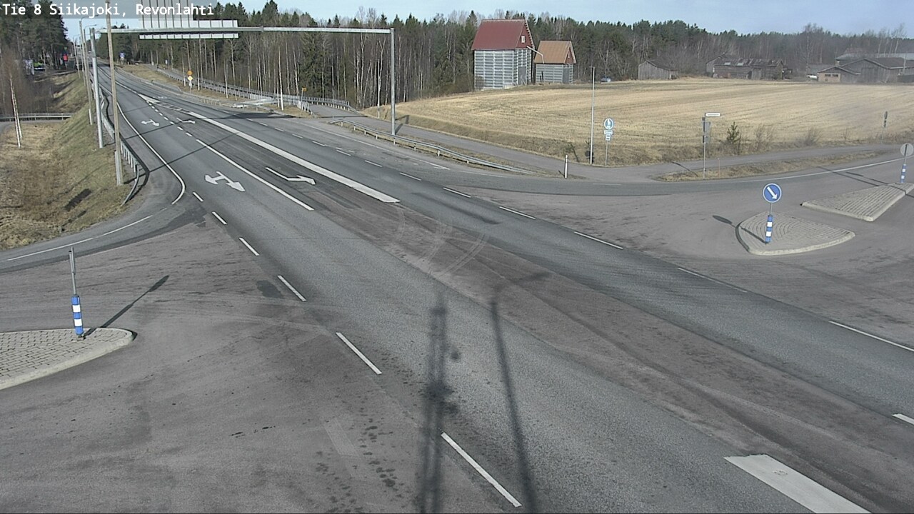 Weather Camera Image Väg 8 Siikajoki, Revolax, Siikajoki, Pohjois-Pohjanmaa