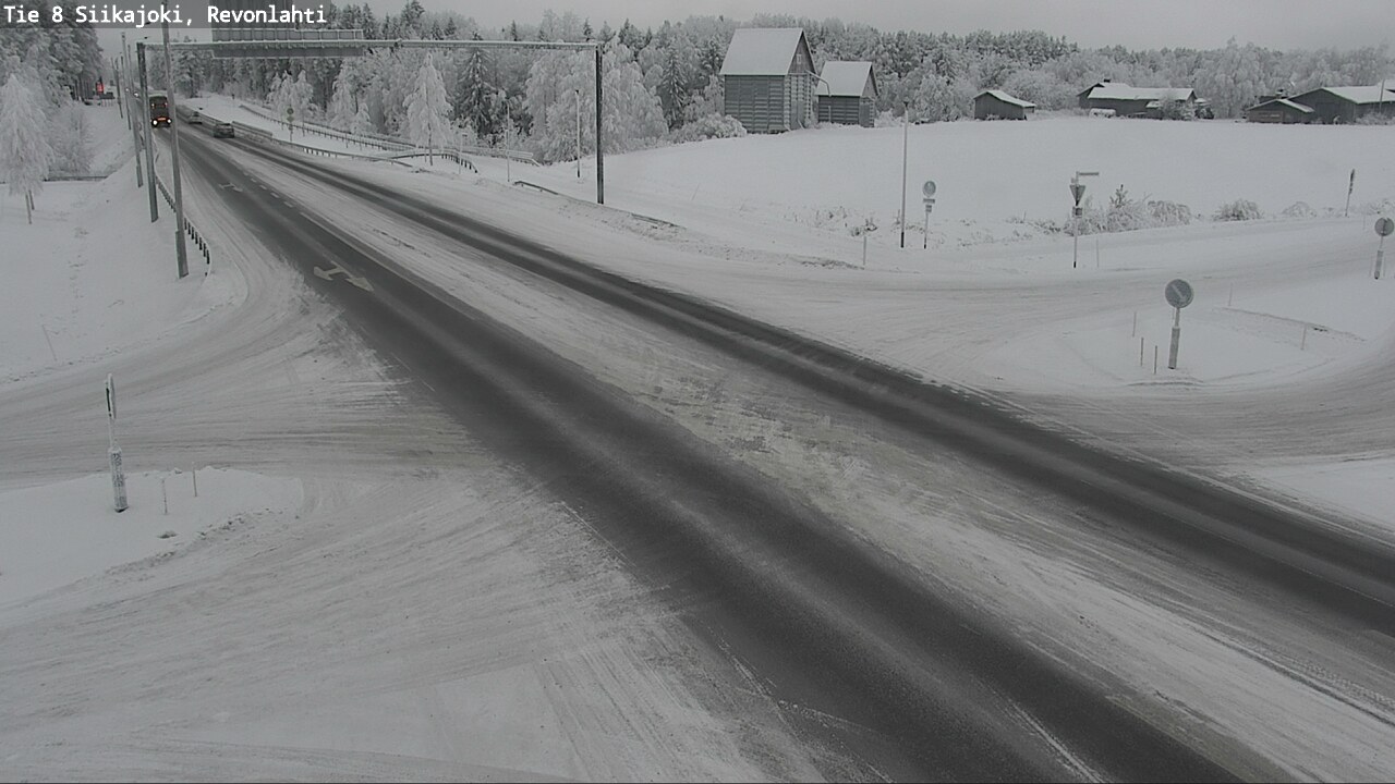 Weather Camera Image Road 8 Siikajoki, Revonlahti, Siikajoki, Pohjois-Pohjanmaa