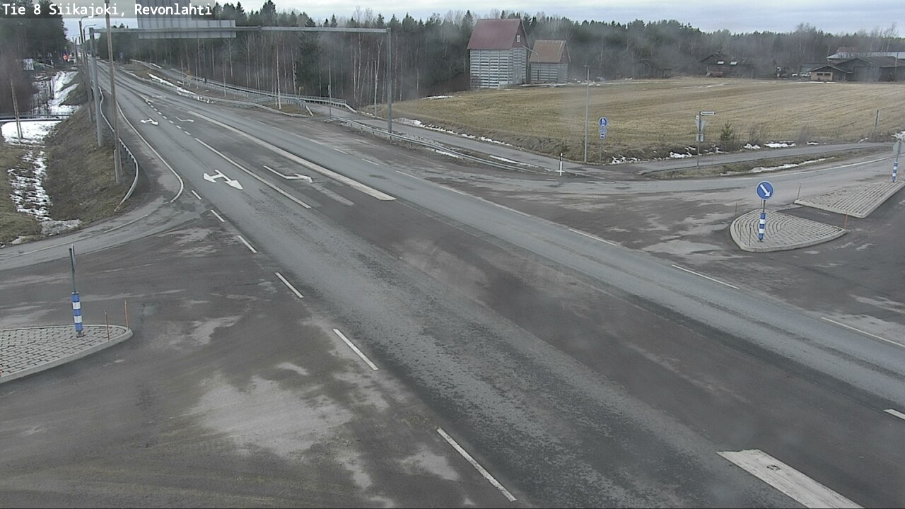 Weather Camera Image Road 8 Siikajoki, Revonlahti, Siikajoki, Pohjois-Pohjanmaa