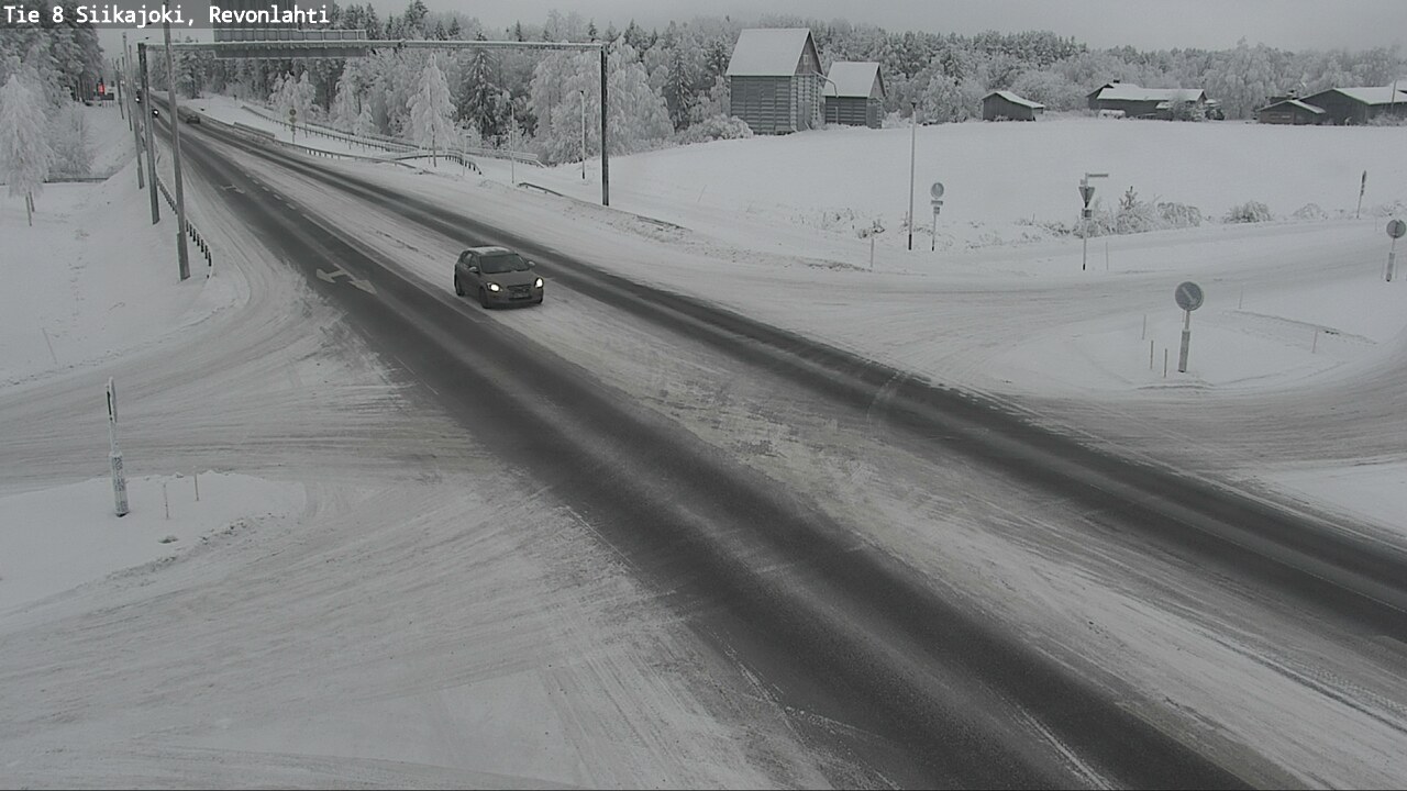 Weather Camera Image Road 8 Siikajoki, Revonlahti, Siikajoki, Pohjois-Pohjanmaa
