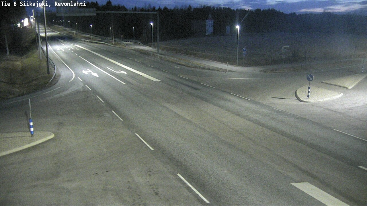 Weather Camera Image Väg 8 Siikajoki, Revolax, Siikajoki, Pohjois-Pohjanmaa