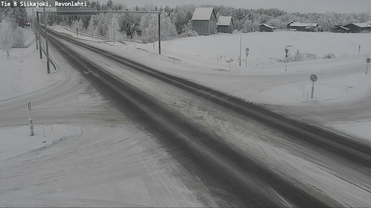 Weather Camera Image Road 8 Siikajoki, Revonlahti, Siikajoki, Pohjois-Pohjanmaa