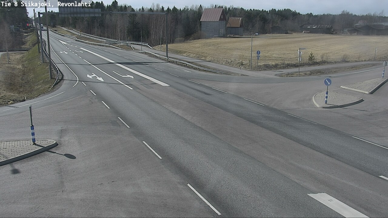 Weather Camera Image Väg 8 Siikajoki, Revolax, Siikajoki, Pohjois-Pohjanmaa