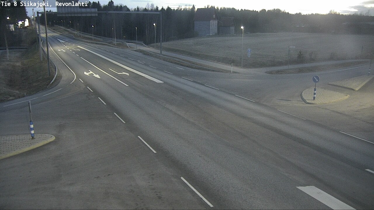 Weather Camera Image Väg 8 Siikajoki, Revolax, Siikajoki, Pohjois-Pohjanmaa
