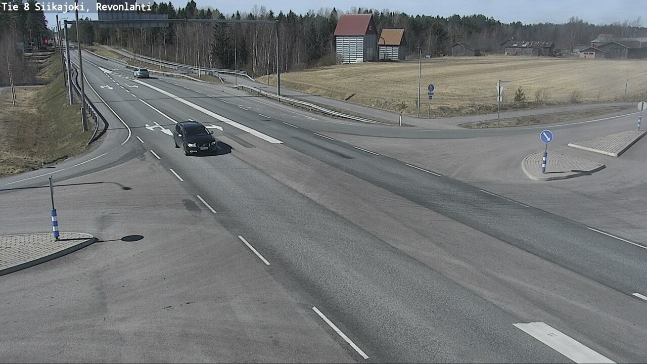 Weather Camera Image Väg 8 Siikajoki, Revolax, Siikajoki, Pohjois-Pohjanmaa