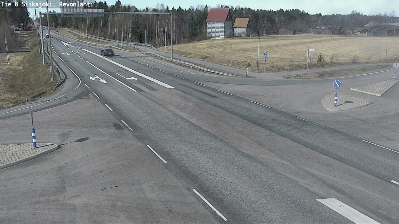 Weather Camera Image Väg 8 Siikajoki, Revolax, Siikajoki, Pohjois-Pohjanmaa