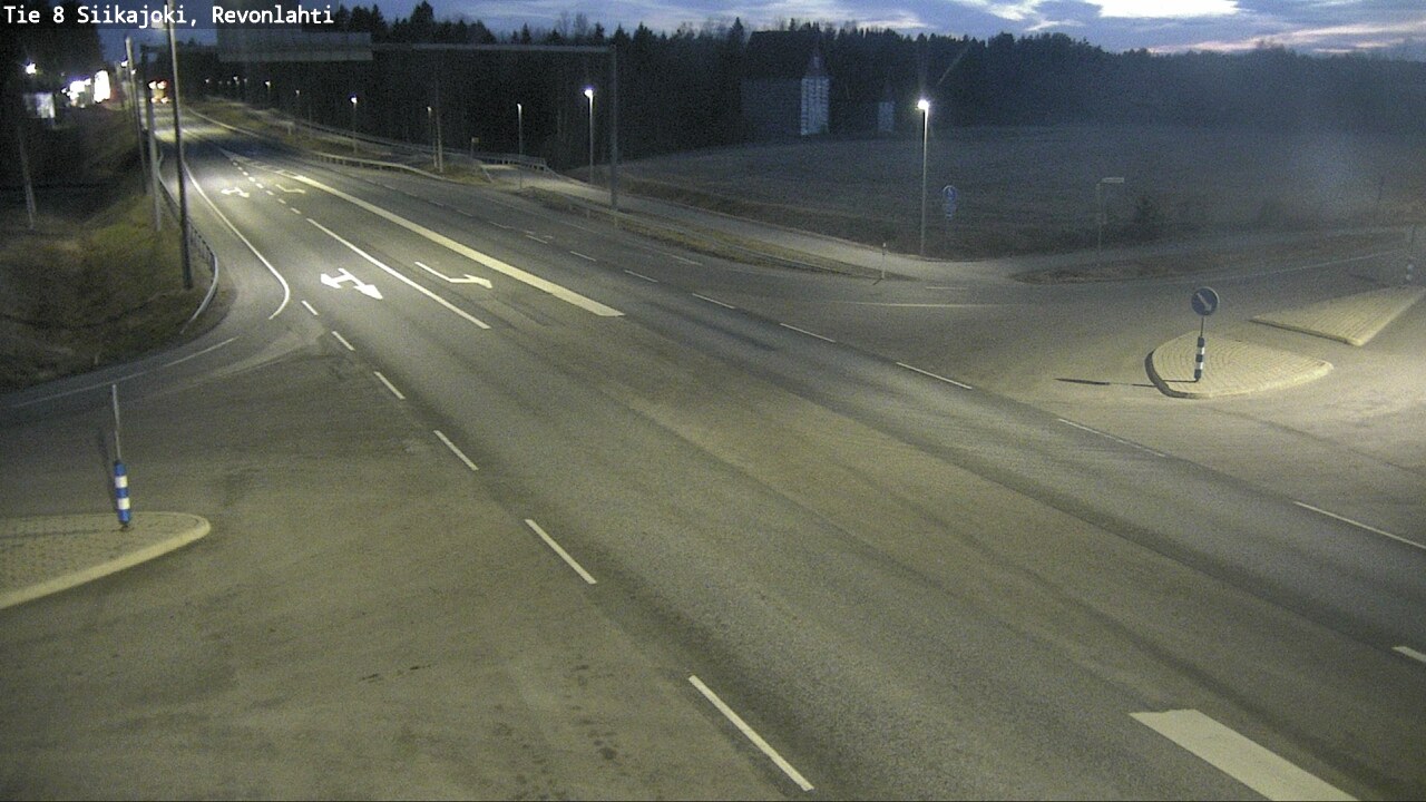 Weather Camera Image Väg 8 Siikajoki, Revolax, Siikajoki, Pohjois-Pohjanmaa
