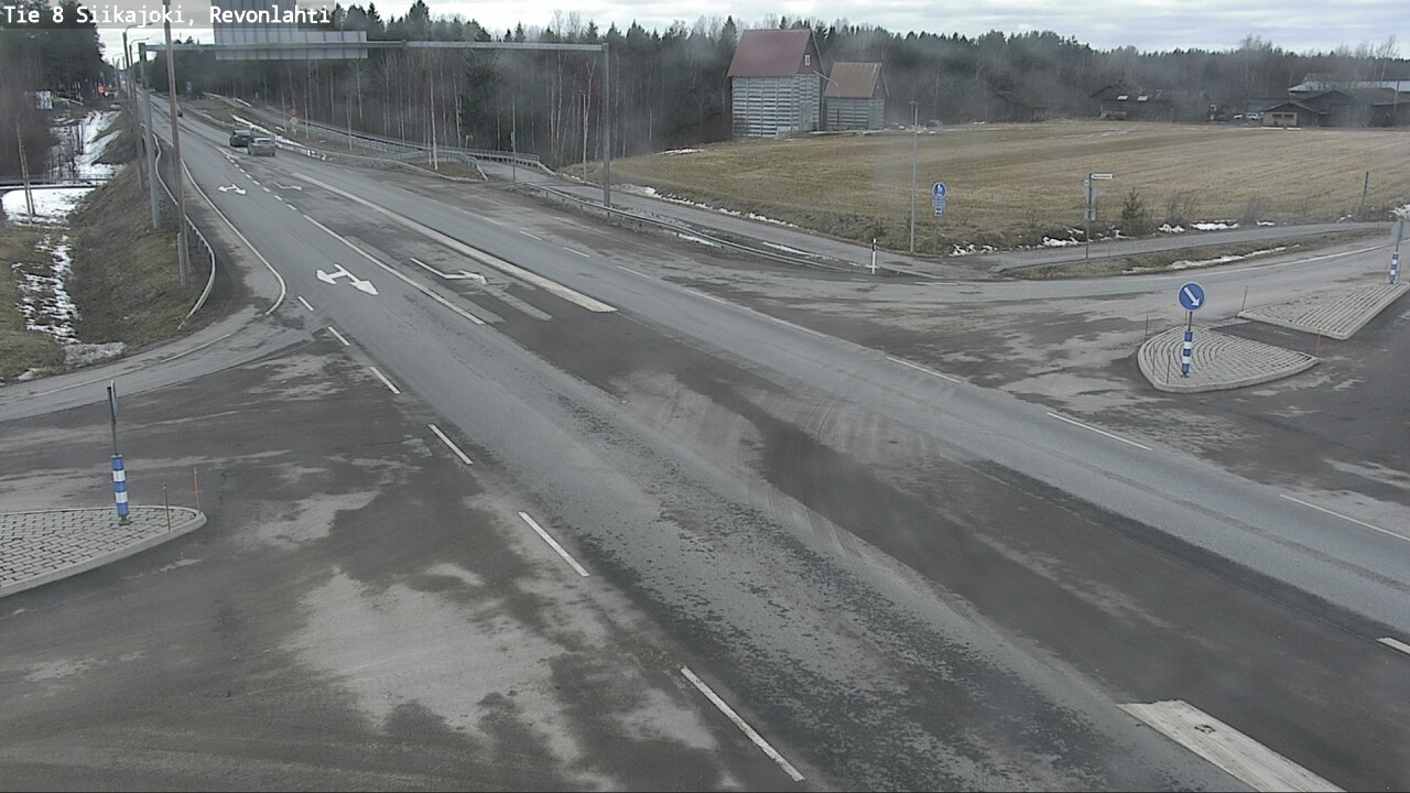 Weather Camera Image Road 8 Siikajoki, Revonlahti, Siikajoki, Pohjois-Pohjanmaa