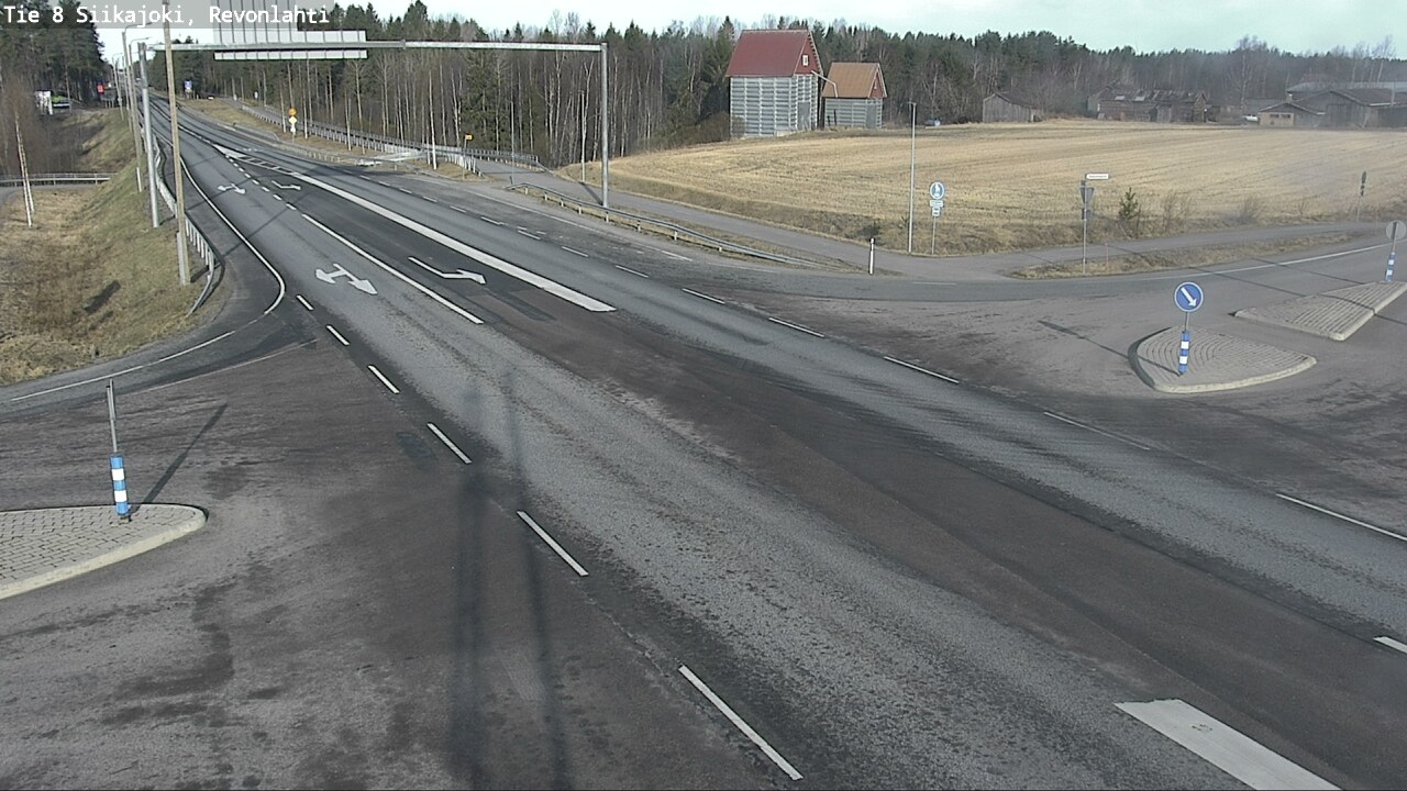 Weather Camera Image Väg 8 Siikajoki, Revolax, Siikajoki, Pohjois-Pohjanmaa