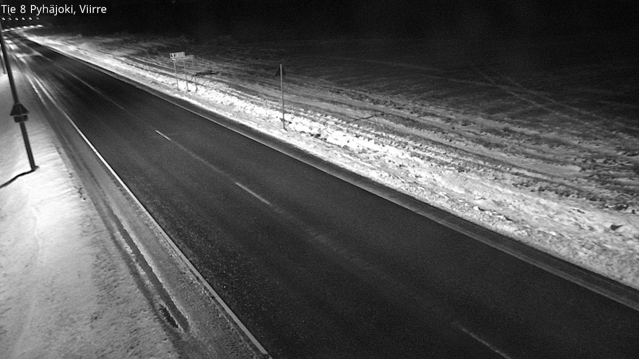 Weather Camera Image Väg 8 Pyhäjoki, Viirre, Pyhäjoki, Pohjois-Pohjanmaa