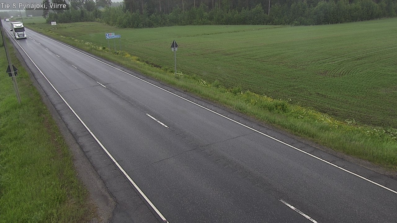 Kelikamerat Kuva Tie 8 Pyhäjoki, Viirre, Pyhäjoki, Pohjois-Pohjanmaa