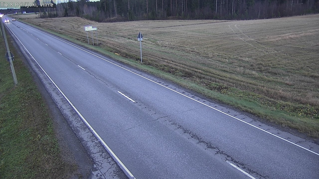 Kelikamerat Kuva Tie 8 Pyhäjoki, Viirre, Pyhäjoki, Pohjois-Pohjanmaa