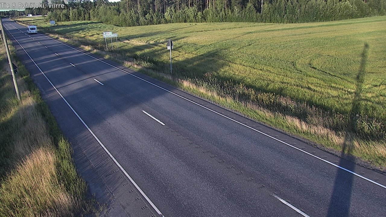 Kelikamerat Kuva Tie 8 Pyhäjoki, Viirre, Pyhäjoki, Pohjois-Pohjanmaa