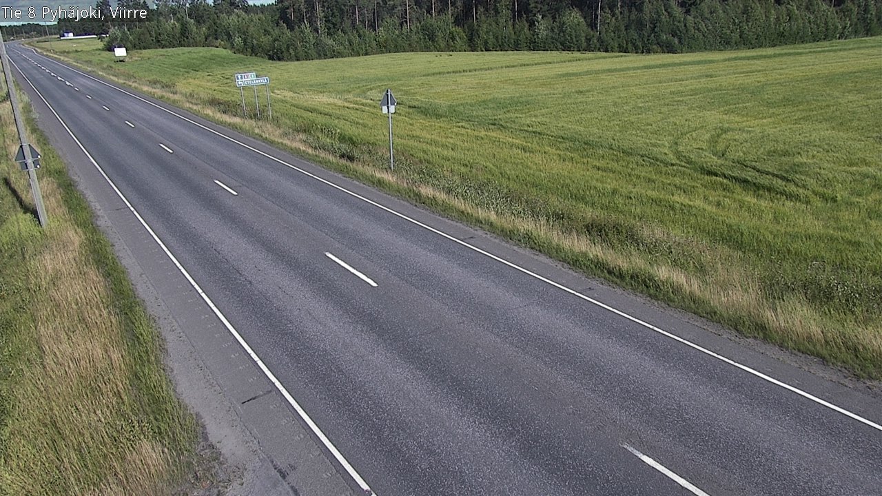 Kelikamerat Kuva Tie 8 Pyhäjoki, Viirre, Pyhäjoki, Pohjois-Pohjanmaa