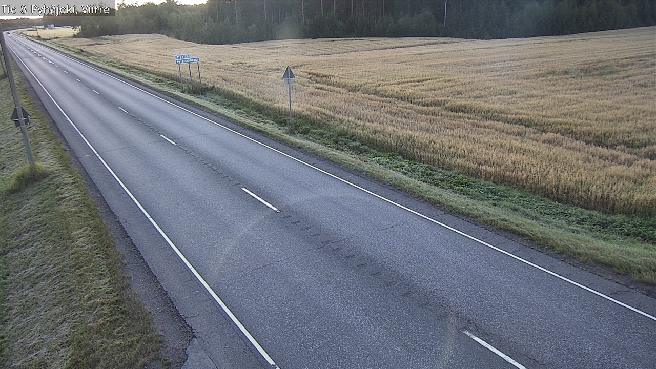 Kelikamerat Kuva Tie 8 Pyhäjoki, Viirre, Pyhäjoki, Pohjois-Pohjanmaa