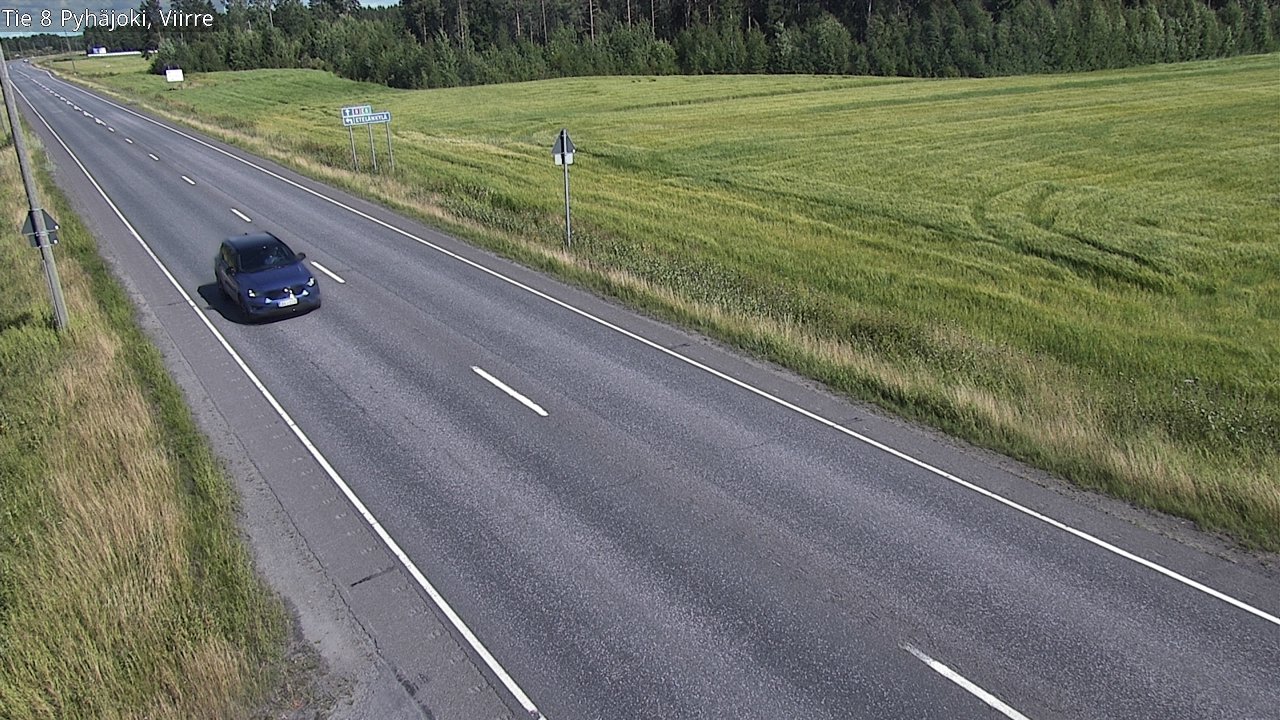 Kelikamerat Kuva Tie 8 Pyhäjoki, Viirre, Pyhäjoki, Pohjois-Pohjanmaa