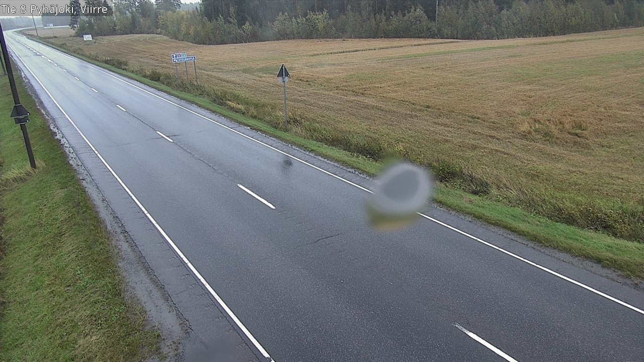Weather Camera Image Road 8 Pyhäjoki, Viirre, Pyhäjoki, Pohjois-Pohjanmaa