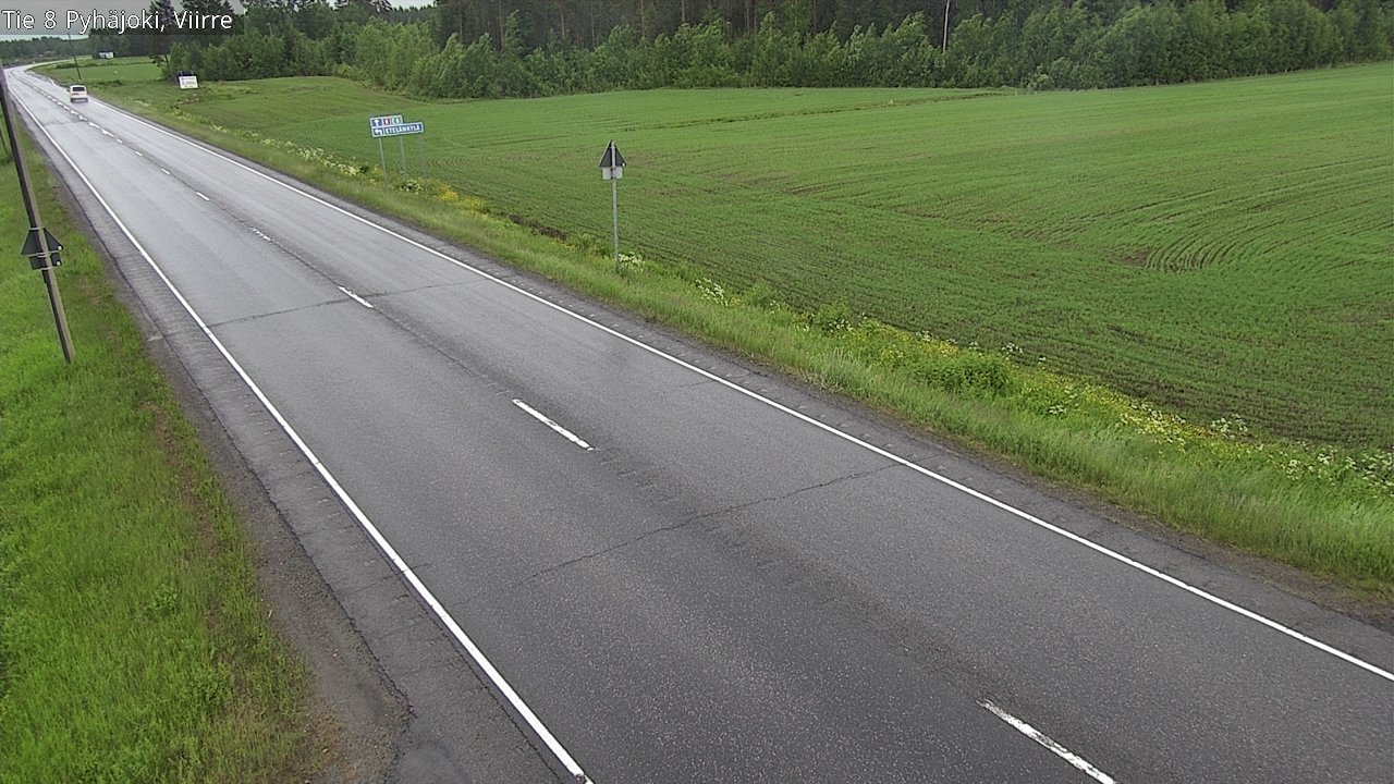 Kelikamerat Kuva Tie 8 Pyhäjoki, Viirre, Pyhäjoki, Pohjois-Pohjanmaa
