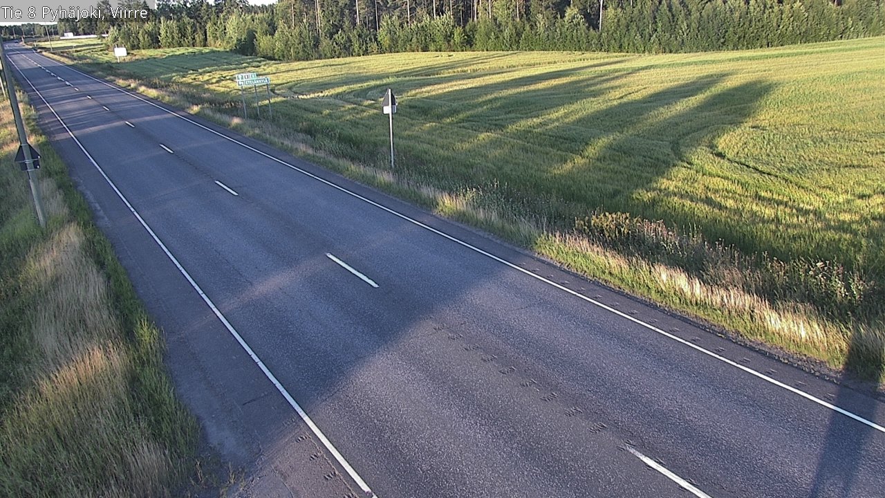Kelikamerat Kuva Tie 8 Pyhäjoki, Viirre, Pyhäjoki, Pohjois-Pohjanmaa