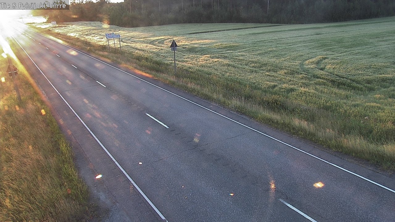 Kelikamerat Kuva Tie 8 Pyhäjoki, Viirre, Pyhäjoki, Pohjois-Pohjanmaa