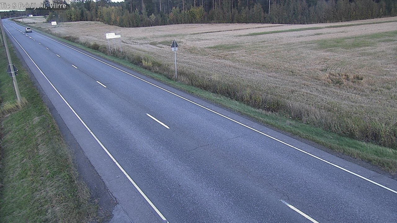 Kelikamerat Kuva Tie 8 Pyhäjoki, Viirre, Pyhäjoki, Pohjois-Pohjanmaa