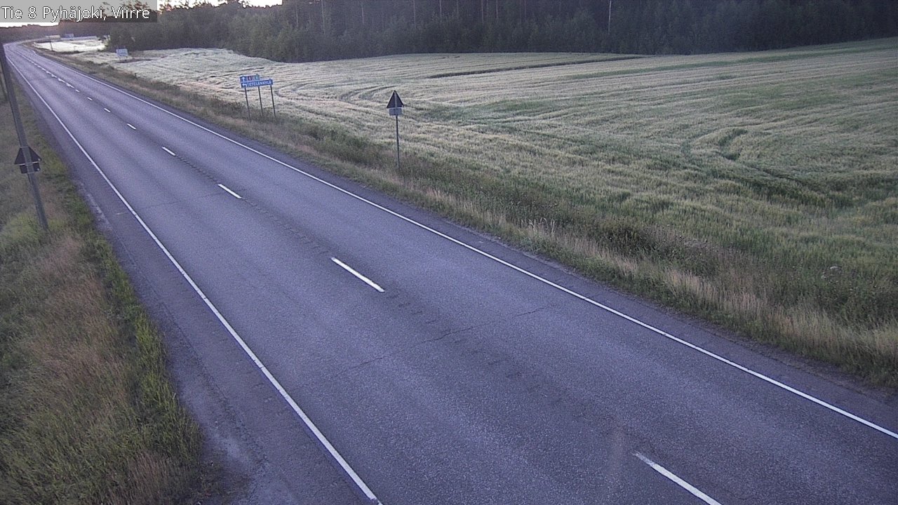Kelikamerat Kuva Tie 8 Pyhäjoki, Viirre, Pyhäjoki, Pohjois-Pohjanmaa