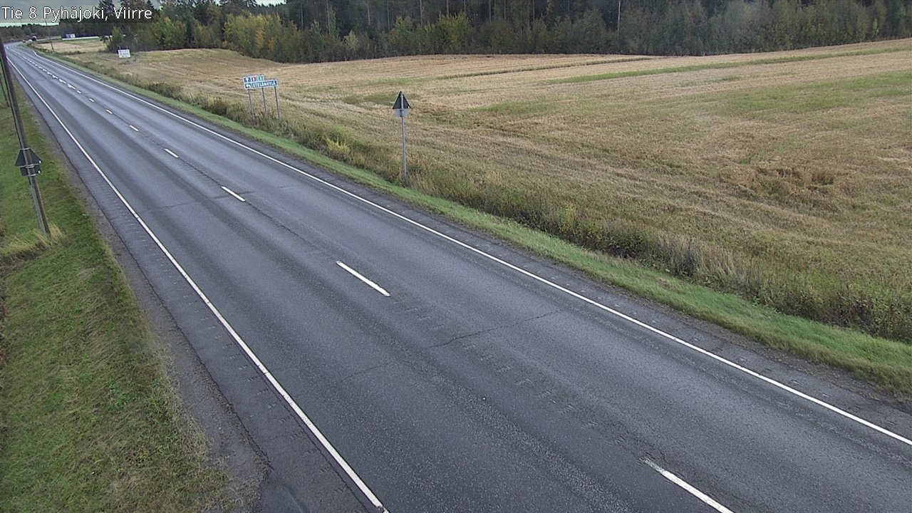 Kelikamerat Kuva Tie 8 Pyhäjoki, Viirre, Pyhäjoki, Pohjois-Pohjanmaa