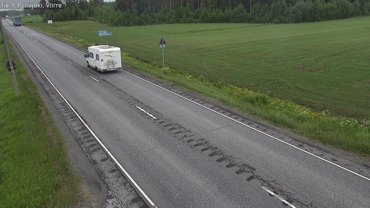 Kelikamerat Kuva Tie 8 Pyhäjoki, Viirre, Pyhäjoki, Pohjois-Pohjanmaa