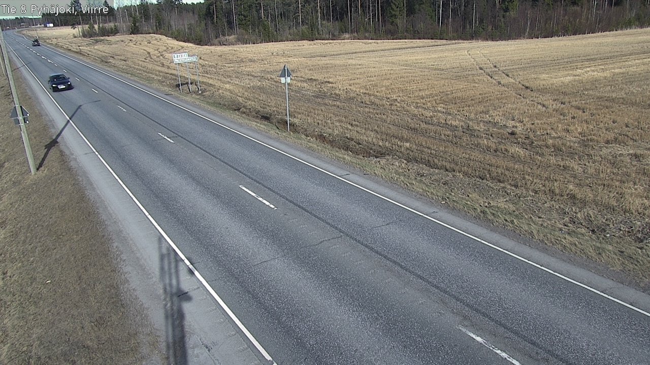 Weather Camera Image Väg 8 Pyhäjoki, Viirre, Pyhäjoki, Pohjois-Pohjanmaa