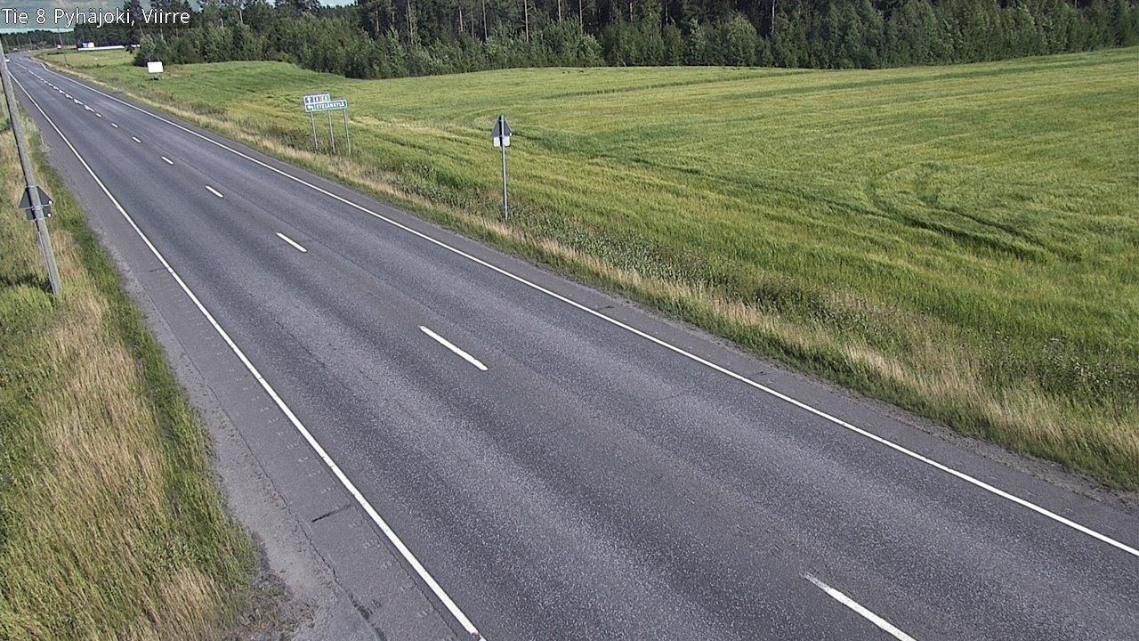 Kelikamerat Kuva Tie 8 Pyhäjoki, Viirre, Pyhäjoki, Pohjois-Pohjanmaa