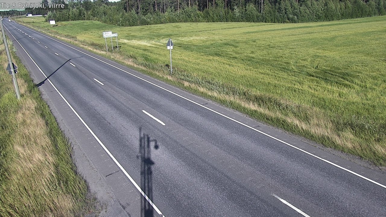 Kelikamerat Kuva Tie 8 Pyhäjoki, Viirre, Pyhäjoki, Pohjois-Pohjanmaa