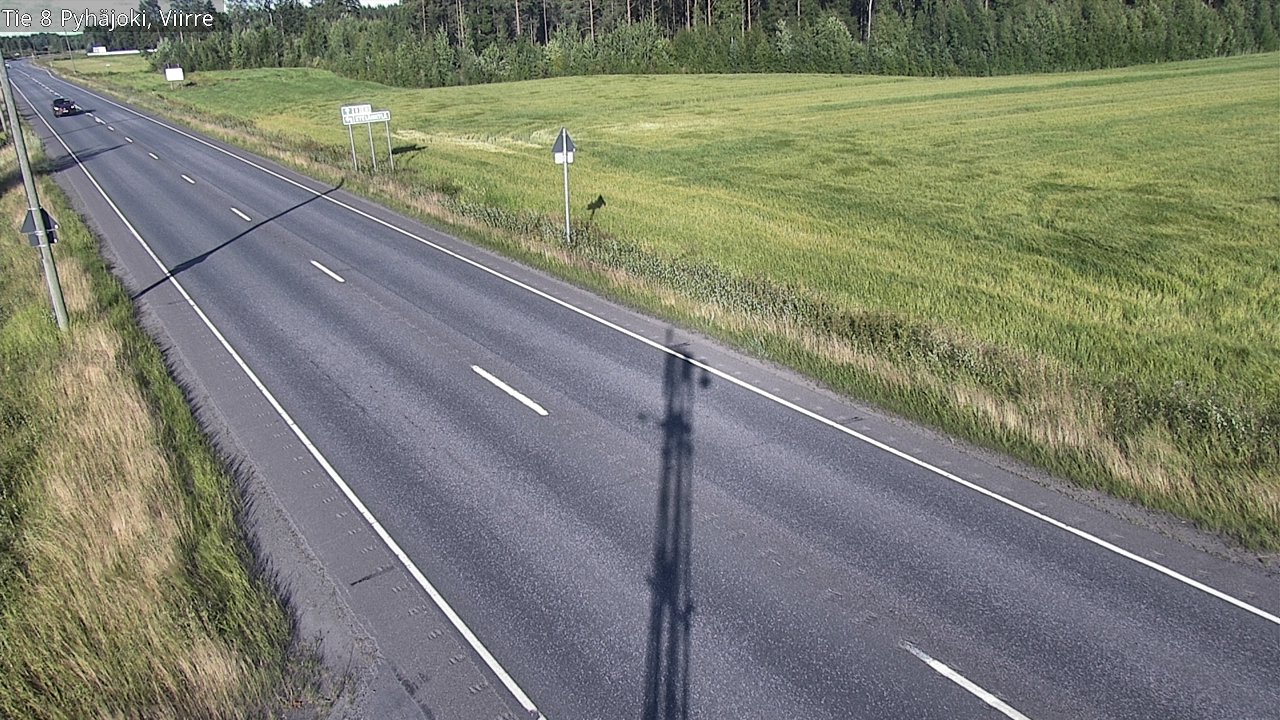Kelikamerat Kuva Tie 8 Pyhäjoki, Viirre, Pyhäjoki, Pohjois-Pohjanmaa