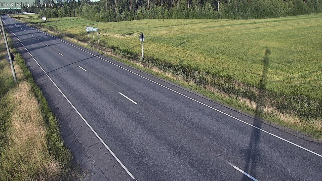 Kelikamerat Kuva Tie 8 Pyhäjoki, Viirre, Pyhäjoki, Pohjois-Pohjanmaa