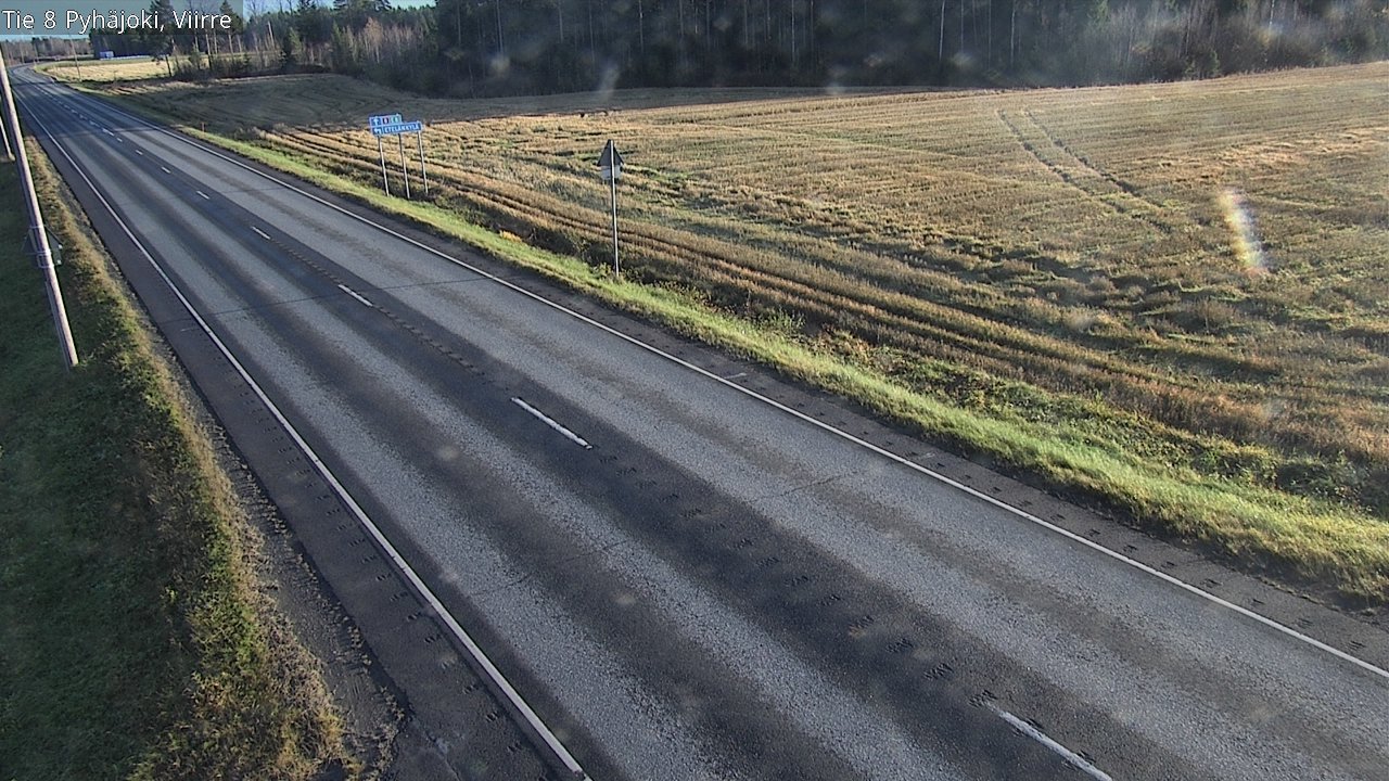 Kelikamerat Kuva Tie 8 Pyhäjoki, Viirre, Pyhäjoki, Pohjois-Pohjanmaa