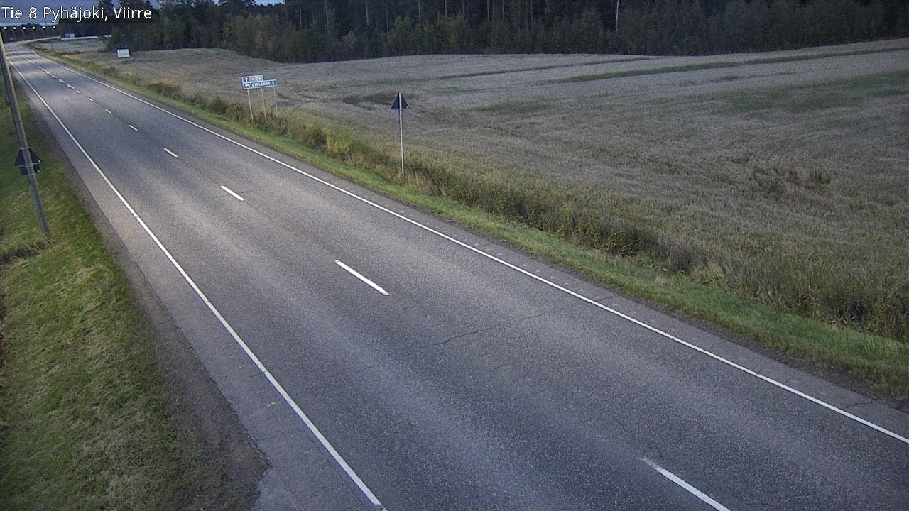 Kelikamerat Kuva Tie 8 Pyhäjoki, Viirre, Pyhäjoki, Pohjois-Pohjanmaa