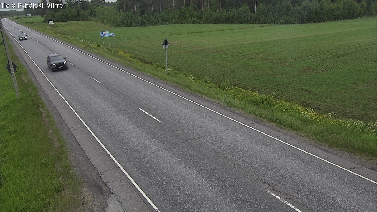 Kelikamerat Kuva Tie 8 Pyhäjoki, Viirre, Pyhäjoki, Pohjois-Pohjanmaa
