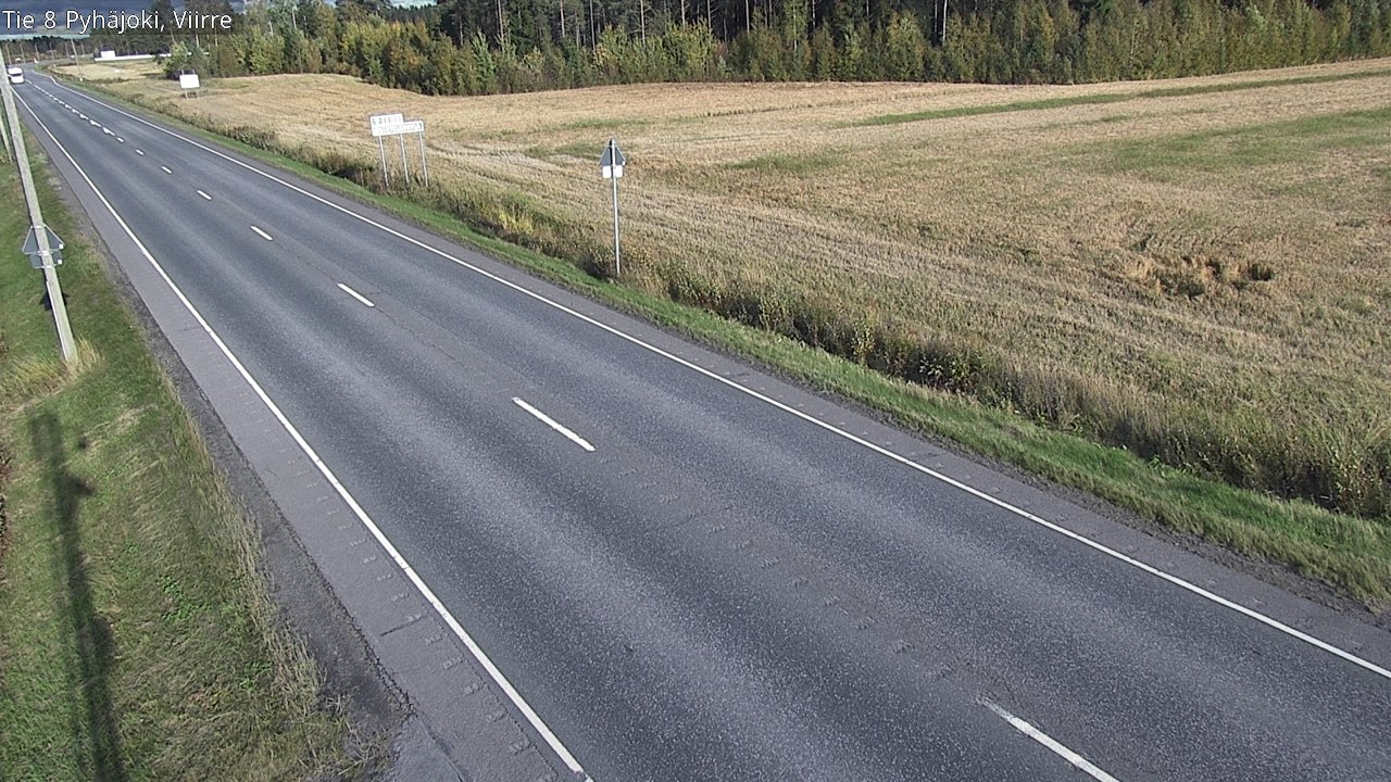 Kelikamerat Kuva Tie 8 Pyhäjoki, Viirre, Pyhäjoki, Pohjois-Pohjanmaa